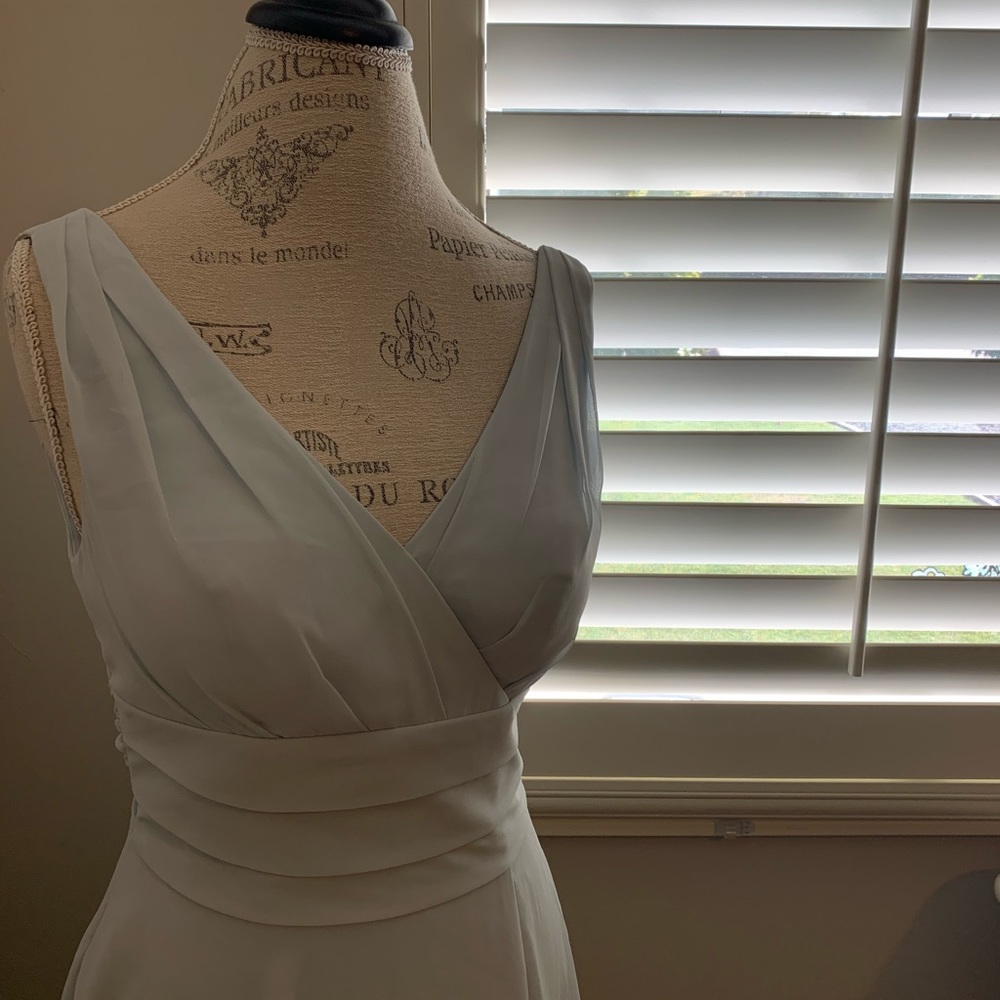 Light blue bridesmaid dress